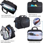KROSER Laptop Bag Premium Laptop Briefcase Fits Up to 17.3 Inch Laptop Expandable Water-Repellent Shoulder Messenger Bag Computer Bag with RFID Pockets for Travel/Business/School/Men/Women-Black - Image 4